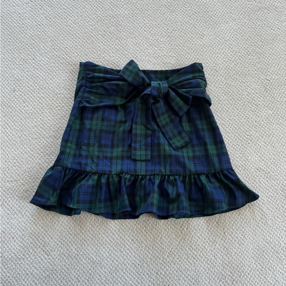 Plaid Green and Blue Women's Skirt